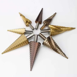  HSS Step Drill Bits For Wood Metal Drilling
